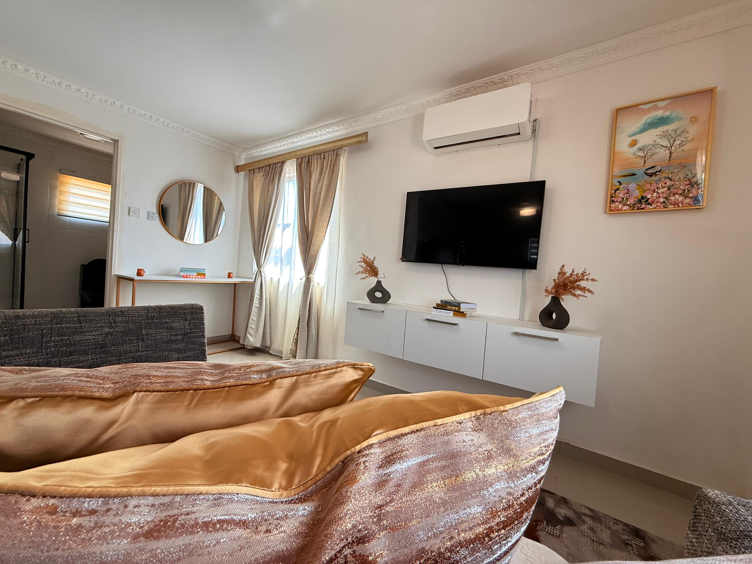 Living room close-up with cushions